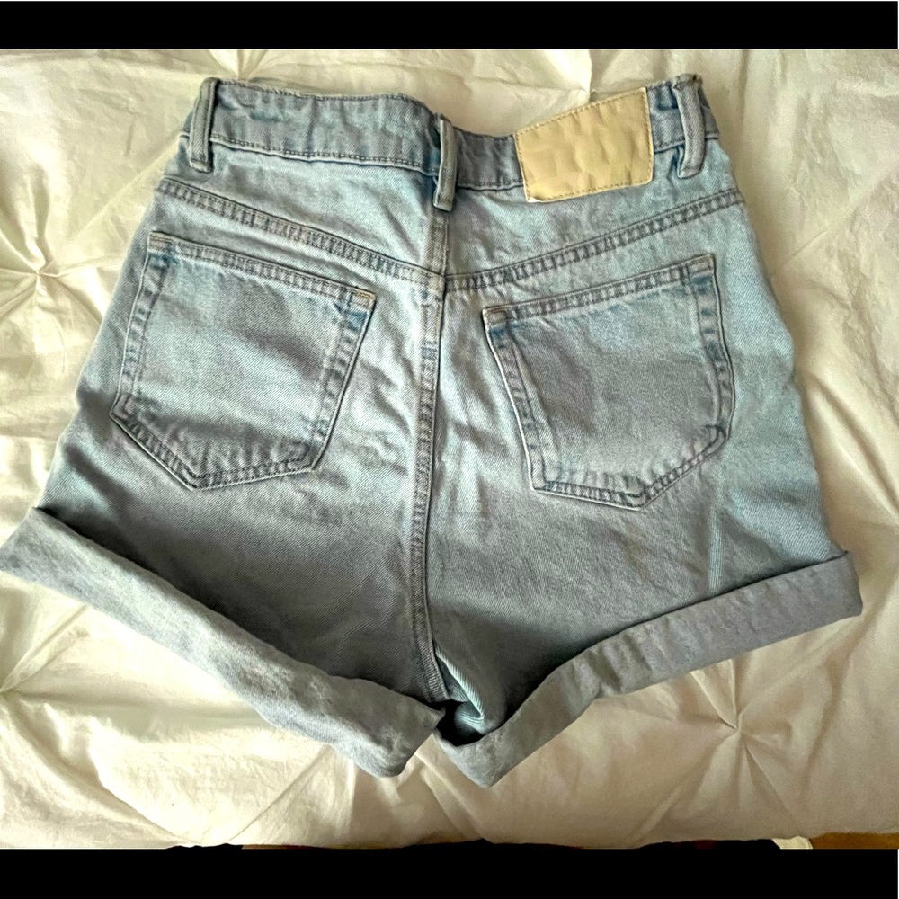 Zara Mom Fit Jean Shorts